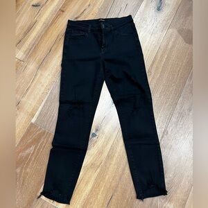 J Brand Women's Black Distressed Jeans